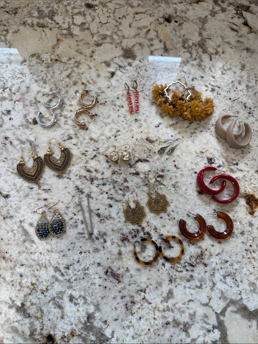 Assorted Earrings - Unbranded - 14 pair